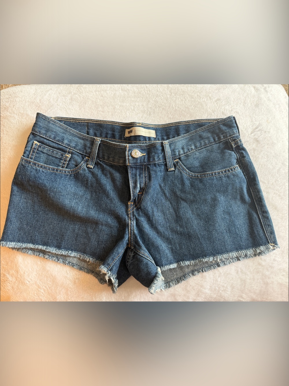 Levi's Dark Blue Denim Jean Shorts